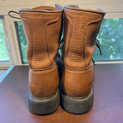 Ariat Cascade 37180 Men’s Size 12D Brown Leather Kiltie Soft Toe Work Boots - Picture 7 of 17