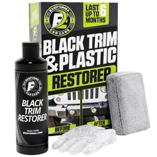 ExoForma Black Trim Restorer - Lasts 6 Months, Dye Infused 4 oz Kit,