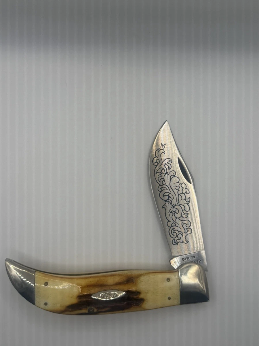 Case XX Stag/Antler Handle Blue Vintage Knives for sale | eBay