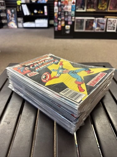 Captain America Vintage Marvel Comic Books Mixed Lot Of 36