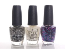3 OPI NAIL Lacquer Nail POLISH .5oz/15ml ea in " I'LLTINSEL YOU IN SNOWGLOBET