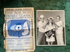 1968 Ray Bolger Bob Hope Desert Classic photograph  contestant pairing cover