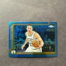 Payton Pritchard 2025-26 Topps Chrome #18 Blue Refractor /150 - Celtics