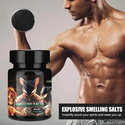 1x Smelling Salts Bottled Strong Ammonia Inhalant Gym Powerlifting for Athletes - Image 1 of 4