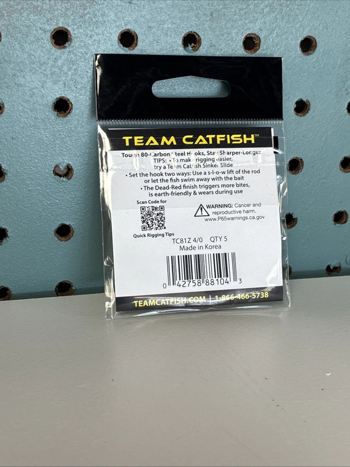 Team Catfish 黑色双动作圆钩 全新 — 第 2/2 张图片