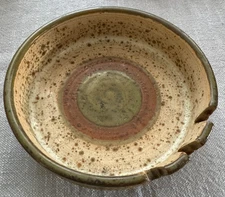 Denby England Stoneware MCM Pottery Ashtray 6" Large Perfect Vintage Collectible