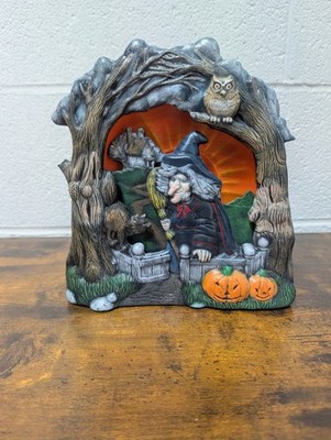 VTG Creative Paradise Ceramic Mold Lighted Witch For 1460 Halloween Hand Painted
