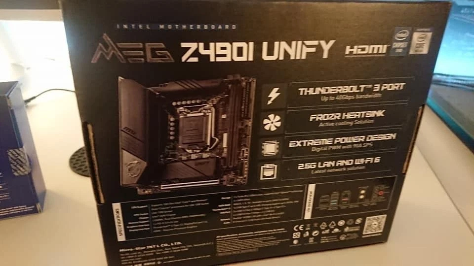 MSI Z490i Unify LGA1200 Mini ITX Motherboard - Image 3 of 4