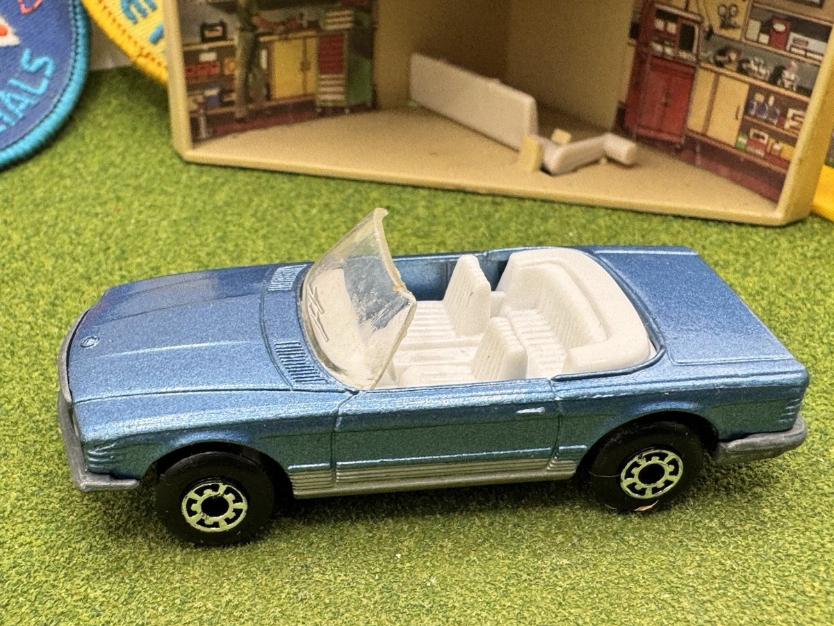 1973 Matchbox Superfast Mercedes 350 SL Convertible Blue No. 6