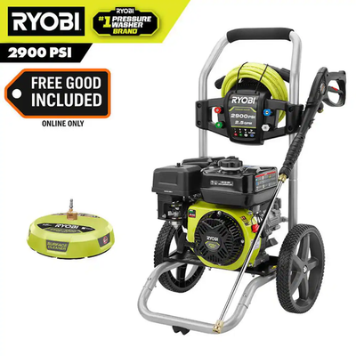 #ad 2900 PSI 2.5 GPM Cold Water Gas Pressure Washer with 212Cc Engine and 15 In. Sur $358.61