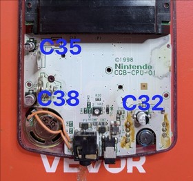Game Boy Color (GBC) Capacitor Repair Kit