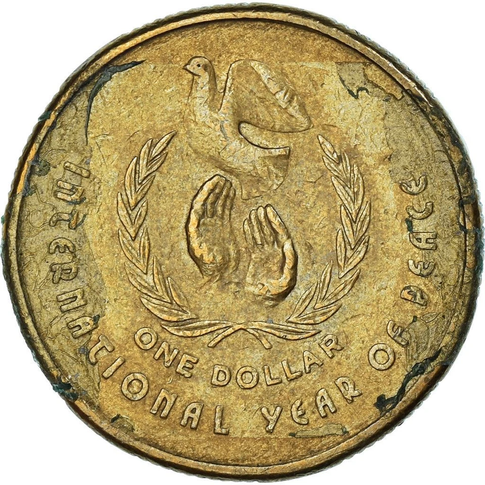 Australia | 1 Dollar Coin | International Year of Peace | Km:87 | 1986 - Image 3 of 4