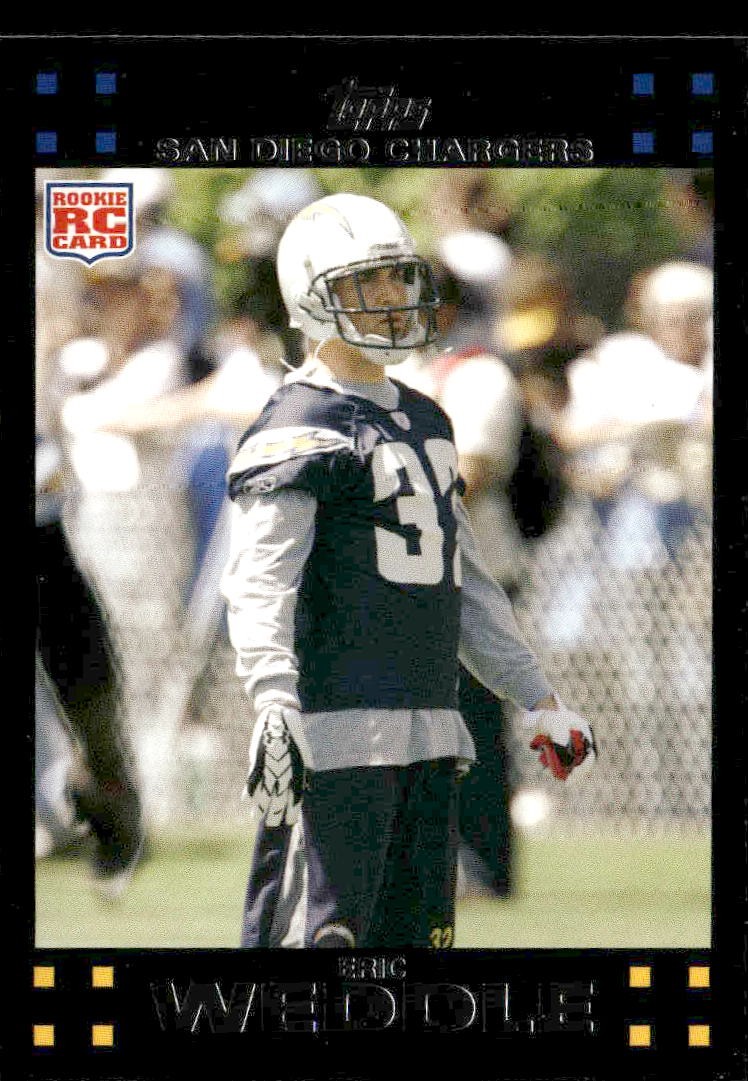 2007 Topps San Diego Chargers #12 Eric Weddle
