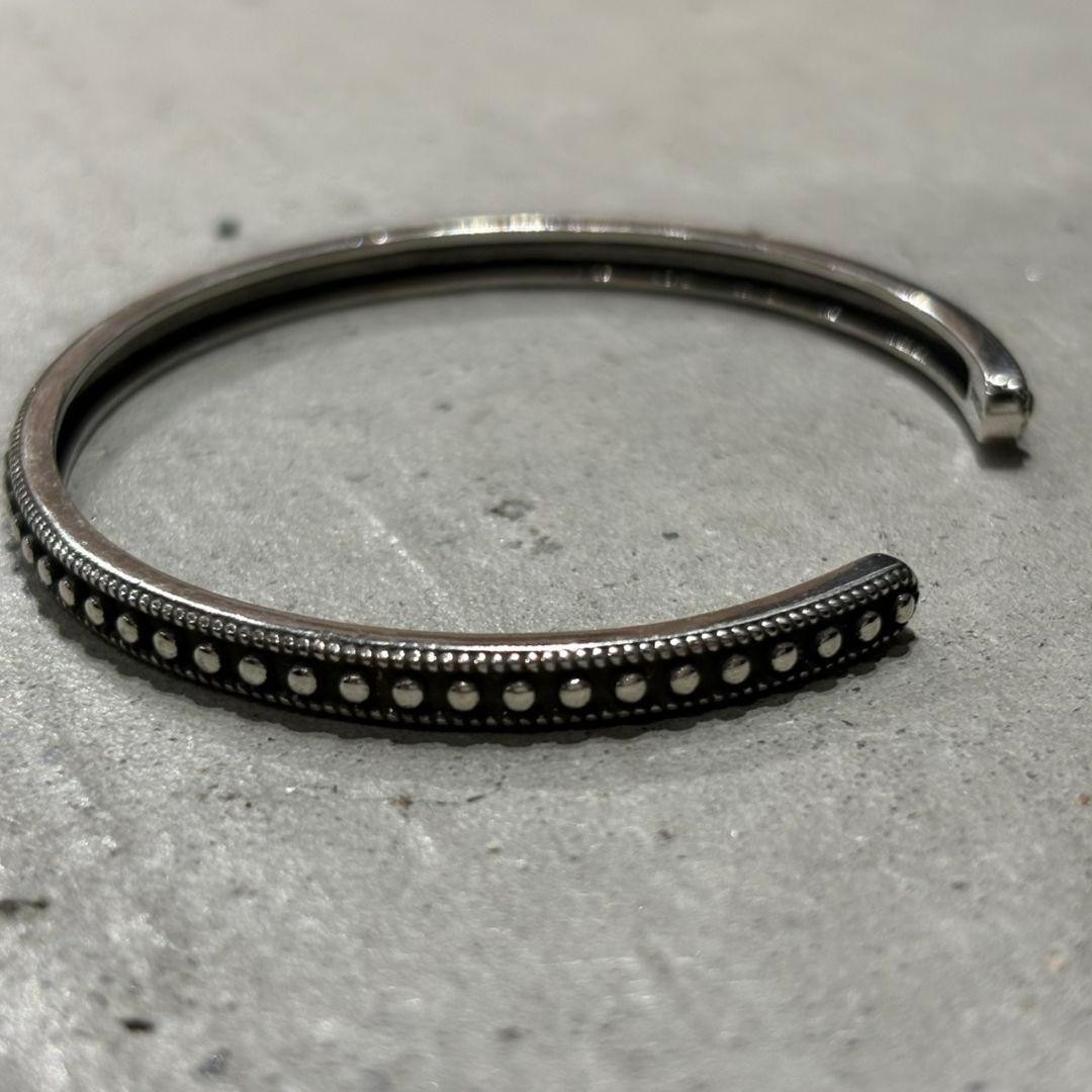 Silver Bangle Bracelet Simple Engraved Delicate J… - image 4