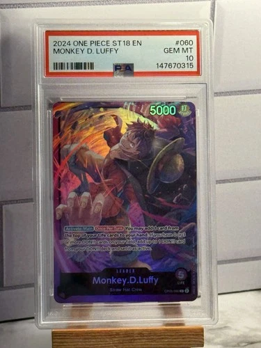 One Piece Monkey D Luffy OP05-060 ST18 PSA 10 GEM MINT