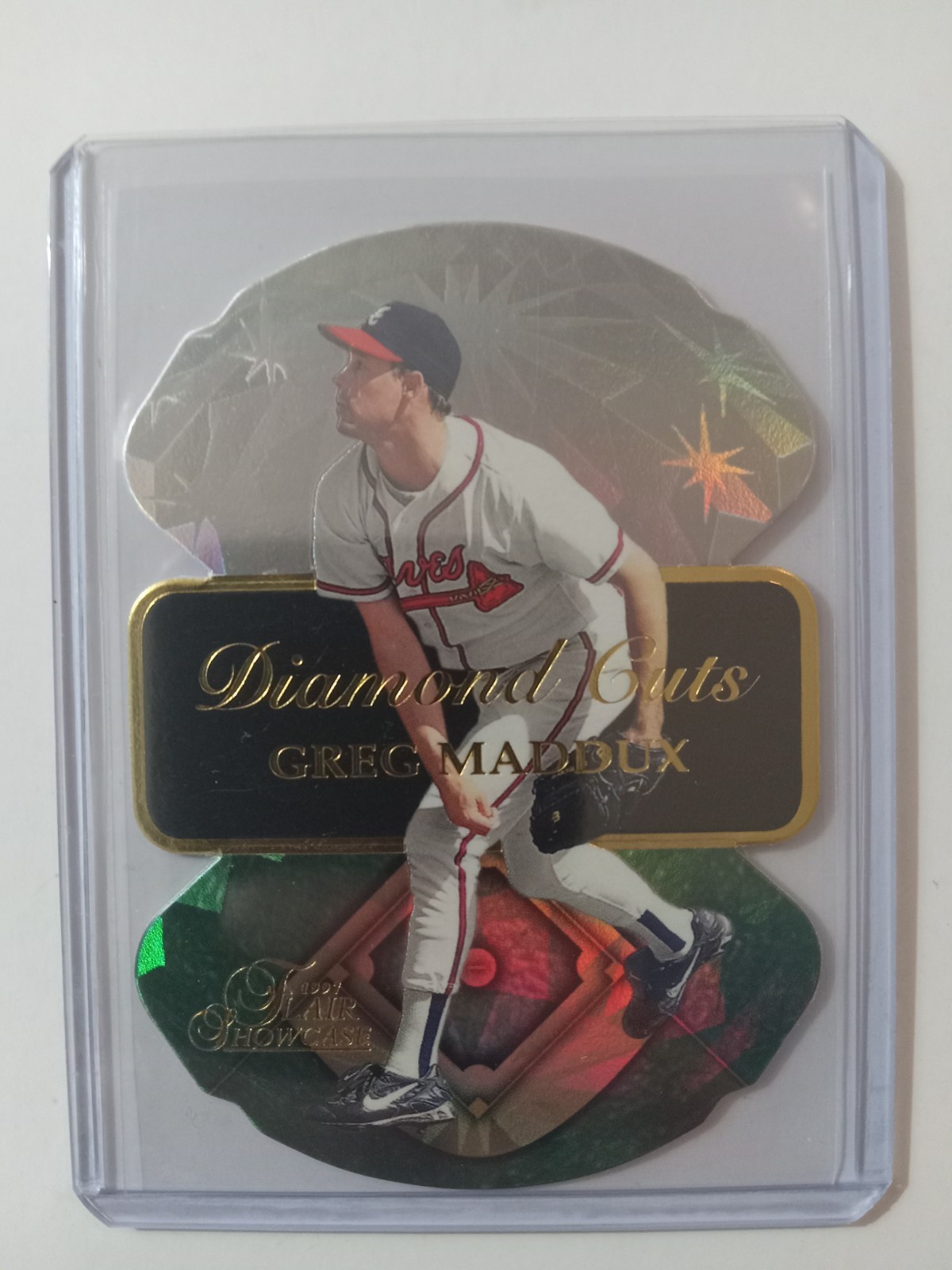 Fleer 1997 Flair Showcase Diamond Cuts Insert Greg Maddux #10 Atlanta Braves MLB