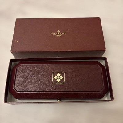 PATEK PHILIPPE Vintage Watch Box Case Old Style Model Storage Box Brown Rare JPN