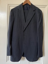 Beams F navy seersucker suit, UK40-42, excellent and rare