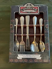 Cambridge Silversmiths “Krysten” Stainless Flatware Service For 4 *NEW