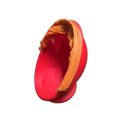 IKEA Ps Lömsk Swivel Red Egg Pod Chair CHILD KIDS Orange Canopy