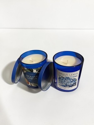 Leoben Company Sicilian Lemon Amalfi Lemon Candle Set 2 Pack 9 oz