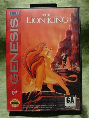 THE LION KING (SEGA GENESIS, 1994) COMPLETE W/ MANUAL, REG CARD & MORE CIB