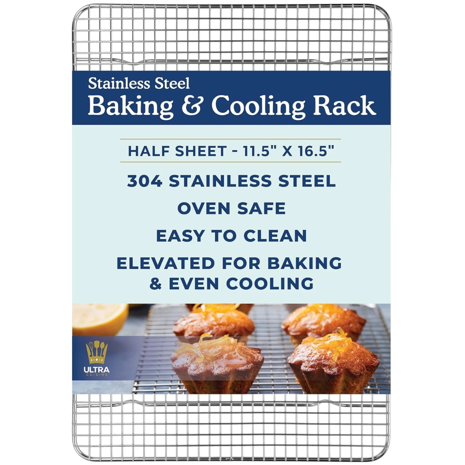 Stainless Steel Cooling Rack - Professional Grade
Opens in a new window or tab
