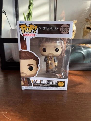 Funko Pop! Supernatural Dean Winchester  #1836 Vinyl Figure CHASE Damaged Box
