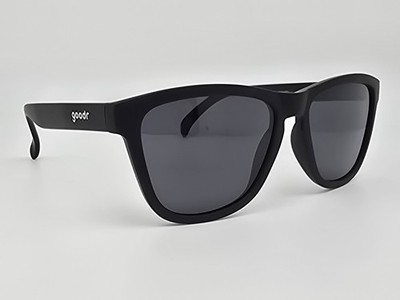 Goodr A Gingers Soul Black Frame Polarized Black Lens Square Sunglasses 52-15