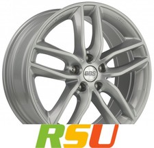 BBS SX brillantsilber 7.5x17" ET35 LK5 112 ML 82 Alufelgen 17 Zoll