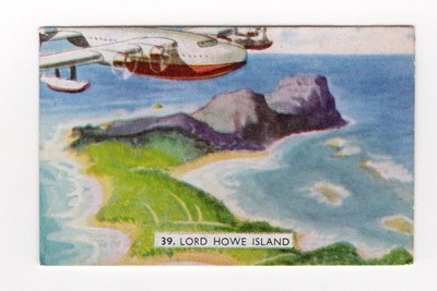 Weet-bix Australia #39 Seaplane over Lord Howe Island
