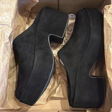 Fitflop Damen Platfforms Full-Suede Heeled MulesHausschuh