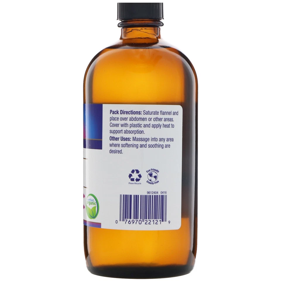 Aceite de ricino orgánico Heritage Store 16 fl oz 480 ml libre de crueldad, ecológico, Foto 3 de 3
