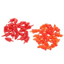 100 Pcs Orange Plastic Snowman Nose Replacement Carrot Prop for Holiday Crafts
