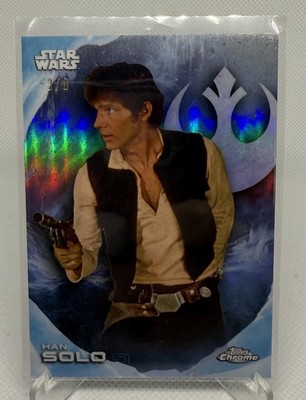 2025 Topps Star Wars Chrome HAN SOLO Hothfractor -3/0 Frozen Fractor
