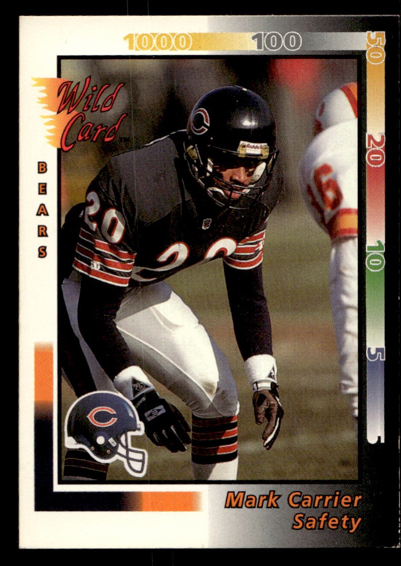 1992 - Mark Carrier Football card Chicago Bears Raw Trading Card