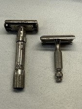 Vintage Gillette Safety Razors Lot Adjustable & 3-Piece Double Edge USA