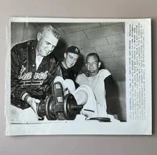 1959 Braves AP Wirephoto Haney Mantilla Avila Spring Training MLB Press Photo