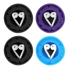 Wired Earbud Case 4 Pack Earphone Headphone Cord Organizer Earbuds Wrap Soft ...