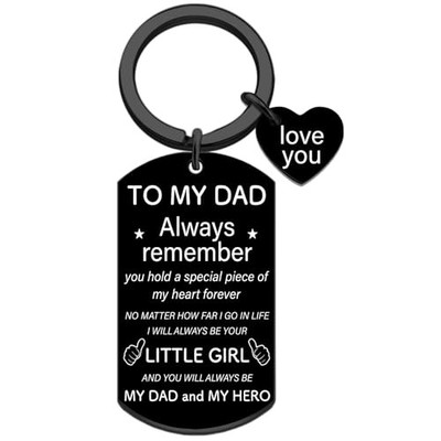 Keychain for Dad From Daughter