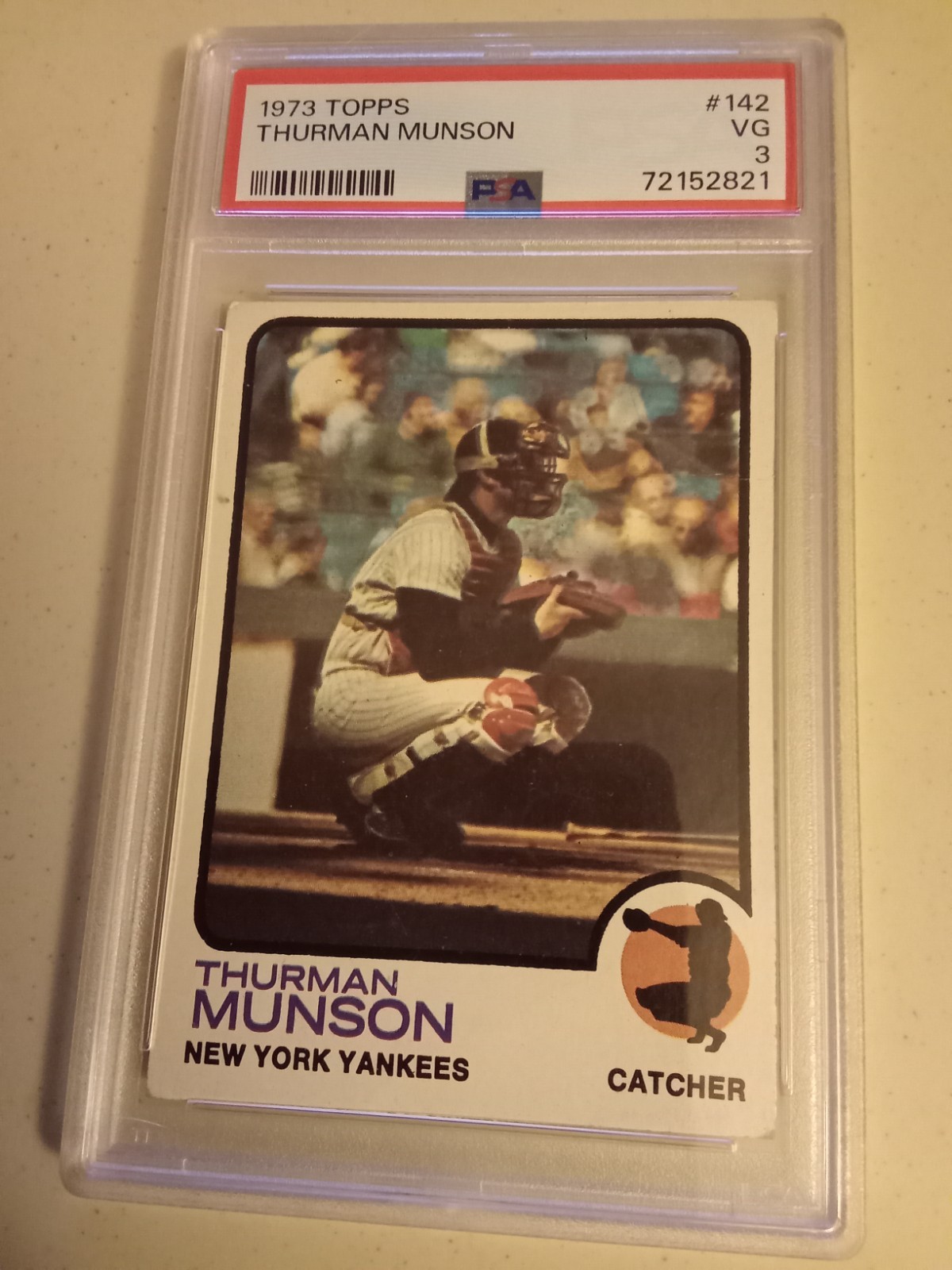 1973 Topps Thurman Munson #142 Graded PSA 3 Baseball Card