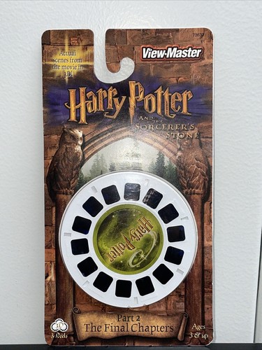 Harry Potter The Final Chapters Sorcerer's Stone view-master 3 Reels sealed Pack