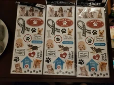 Mambi Sticks Me and My Big Ideas PET ADOPTION STICKERS Dogs & Cats 3 Sheets