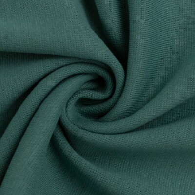 Sweat, Eike, F266, angeraut, Swafing,  Öko-Tex Standard 100, uni, Smaragd, 155cm