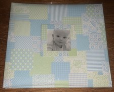 New MCS MBI Baby Boy Scrapbook Photo Album Blue Quilt Design 12x12 pages Infant