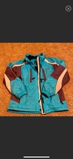 ski jacket unisex boys or girl size 10 to 12 waterproof blue color