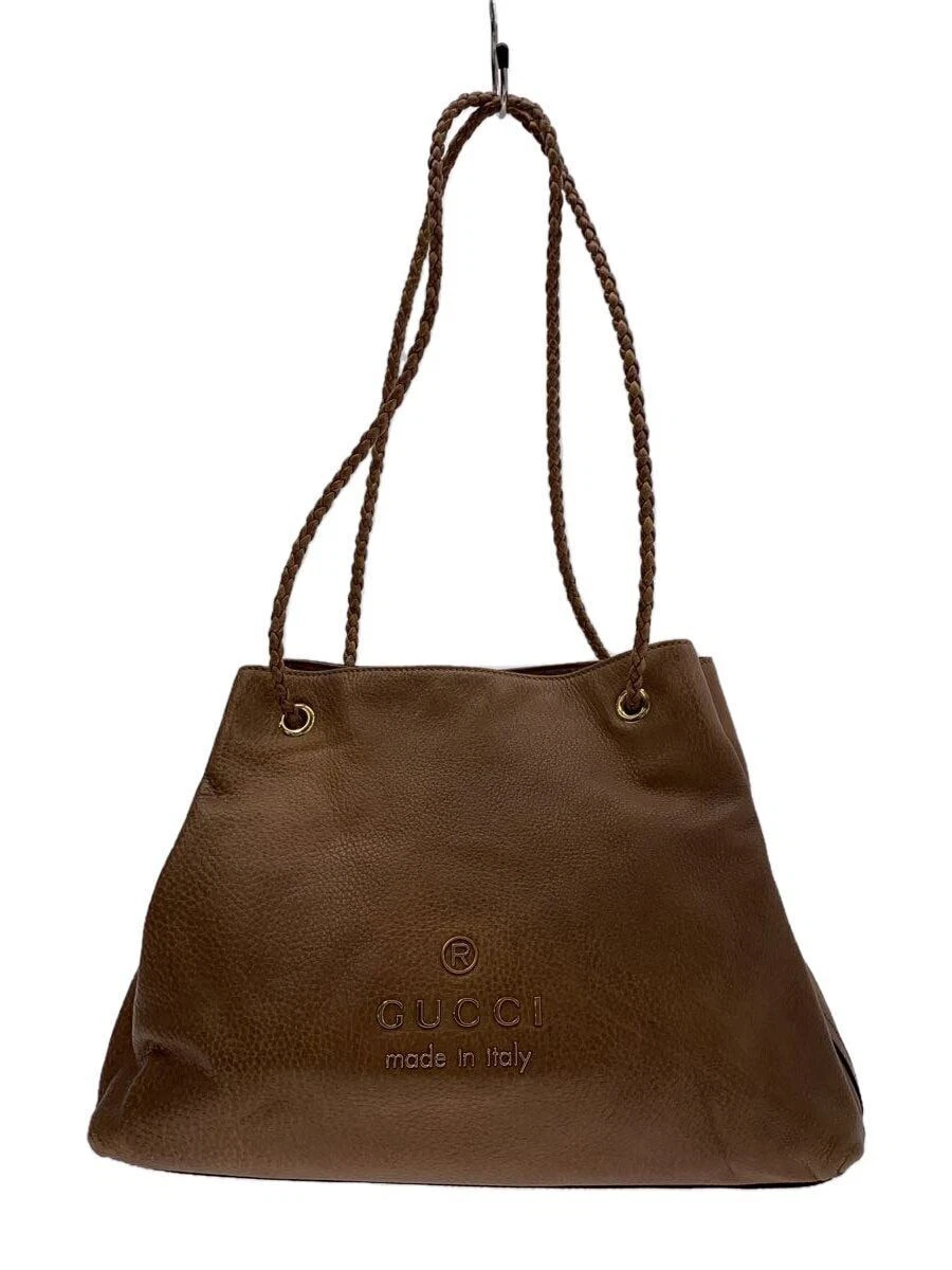 Sac fourre tout GUCCI cuir camel uni 419689 Occasion
