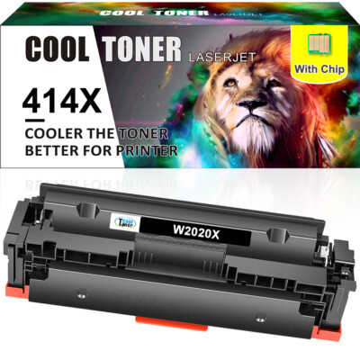 1x With Chip 414X W2020X BK Toner Compatible with HP LaserJet M479 M454dn M479dw