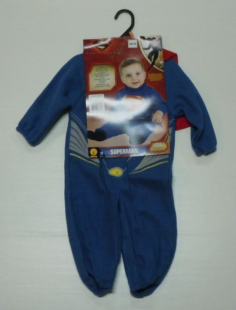 Toddlers Superman Halloween Costume 1 - 2 Years NEW Boy's DC Man