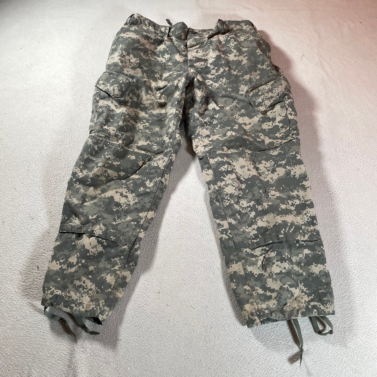Army Cargo Pants Mens Medium Short Digital Camo Trouser Combat Military 33x27-image